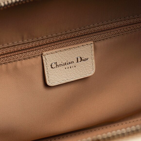 Christian Dior Vintage Flowers Beige Monogram Canvas Embroidered Frame Bag - Picture 13 of 14